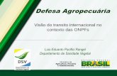 Associação Brasileira do Comércio de Sementes e … Rangel Visao do...Zoneamento do país em função dos paisagens agrícolas e inclusão da fitossanidade na política agrícola
