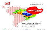 All About Food - ANUFOOD Brazil...um completo portfólio de eventos qualiﬁcados, em diferentes mercados, que garantem uma rede de negócios sustentável e internacional. O maior