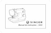 Manual de instruções 3333 - Singer · II Esta máquina de costura doméstica foi projetada de acordo com as normas IEC/EN 60335-2-28 e UL1594. IMPORTANTES INSTRUÇÕES DE SEGURANÇA