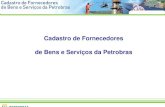 Cadastro de Fornecedores de Bens e Serviços da Petrobras · de micro e pequenas empresas na cadeia produtiva de petróleo, gás e energia Inteligência Competitiva (Diagnóstico