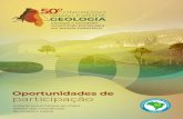 50º Congresso Brasileiro de Geologia 2 11 a 15 de outubro de … · 2020-07-17 · O 50º Congresso Brasileiro de Geologia (50° CBG) será realizado de 28 a 30 de junho de 2021,