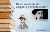 Quem são Álvaro de Campos e Bernardo Soares? · “eu”,a dor de pensar e o conflito entre a realidade e o poeta. O poema "Tabacaria", escrito em 1928 e publicado em 1933, é a