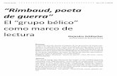 revista landa Vol () “Rimbaud, poeta de guerra” Goldzycher - RIMBA… · según la concepción de Andreas Huyssen (2002) – se concibió a sí misma a lo largo del último siglo.