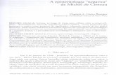 Aepistemologia negativa deMichel deCerteau - UFCrepositorio.ufc.br/bitstream/riufc/20382/1/2007_art... · 2018-02-22 · Aepistemologia "negativa" deMichel deCerteau Virgínia A.