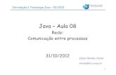 Java –Aula 08 - · PDF file 2012-10-31 · Introdução à Tecnologia Java –02/2012 Java –Aula 08 Rede: Comunicação entre processos 31/10/2012 Celso OliveteJúnior olivete@fct.unesp.br