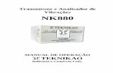 Transmissor e Analisador de Vibrações NK880 · 2020-02-13 · 2 TEKNIKAO Ind. e Com. Ltda. Av. Agenor Couto de Magalhães , 1110 São Paulo – SP (11) 3901-5530 / 3901-3741 vendas@teknikao.com.br