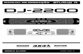 INTRODUÇÃO · 1 INTRODUÇÃO: Parabéns pela aquisição de um amplificador STUDIO R DJ-2200! Nossos amplificadores foram projetados para muitos anos de operação confiável em