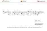 As políticas e prioridades para a Eficiência Energética e ... · para as Energias Renováveis em Portugal Isabel Soares Diretora de Serviços Lisboa, 15 de julho de 2016 Ordem