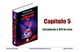Capítulo 5 · Introdução à API do Java. Objetivos do Capítulo Analisar a composição e a organização da API do Java. Demonstrar o uso de diversos métodos da classe java.lang.String