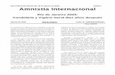 [NO PUBLICAR ANTES DE: 28 de agosto de 2003] · Este texto resume el documento Río de Janeiro 2003: Candelária y Vigário Geral diez años después (Índice AI: AMR 19/015/2003/s),
