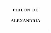 PHILON DE ALEXANDRIA - ELIEZER ESTUDOS BIBLICOS · 2020-01-24 · FILON DE ALEXANDRIA segundo Fröhlich, foi um judeu helenista, filósofo da religião. Suas numerosas obras (conservadas