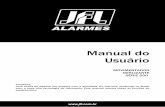 Manual do Usuário - jflalarmes.com.br · engrenagem do movimentador de modo que fique a 2 mm de distância entre eles, como mostra a imagem abaixo. 6º Após o movimentador estar