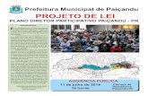Prefeitura Municipal de Paiçandu PROJETO DE LEI · definidos na lei de Uso e Ocupação do Solo, garantindo que a intensida-de de uso seja adequada à disponi-bilidade da infraestrutura