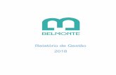 Relatório de Gestão 2018 - Município de Belmonte...2019/05/20  · Concluíram-se os projetos de Reabilitação da Zonas Norte e Sul da Rua Pedro Álvares Cabral e dos Arruamentos