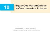 10 e Coordenadas Polares - Federal University of Rio de Janeiro4 Curvas definidas por equações paramétricas Mas as coordenadas x e y da partícula são funções do tempo e, assim,