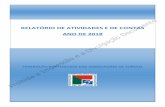 RELATÓRIO DE ATIVIDADES E DE CONTAS ANO DE 2018 · trabalhos: "Ponto 1. - Apreciação, discussão e votação do Plano de Atividades e Orçamento para o ano de 2019" e "Ponto 2.
