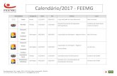 Calendário/2017 - FEEMG · Modalidades Categorias Início Fim Evento Local Futsal Adulto 11/3/2017 30/6/2017 Copa SAAE/MG de Futsal Masculino Belo Horizonte Reunião Filiados 17/3/2017
