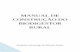 MANUAL DE CONSTRUÇÃO DO BIODIGESTOR RURAL...Este manual pretende demonstrar a pequenos produtores rurais os passos da construção de um biodigestor, tipo indiano para geração