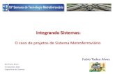 Integrando Sistemas - AEAMESP · 2016-04-27 · Display Public Address, Voice Communication, Asset Monitoring & Management Staff Utilisation Train ... infrastructure and rolling stock