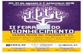 Feira do Conhecimento 2018 2 - Museu de Ciências da Vida€¦ · Title: Feira do Conhecimento 2018 2.cdr Author: Paulo Porto Created Date: 7/25/2018 1:07:12 PM