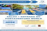 PortAventura WORLD · Serviços não incluídos no preço: taxa turística local que deverá ser paga pelo cliente no momento do check-in no hotel (0.50€ por pe ssoa e por noite