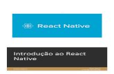 Introdução ao React Native · Introdução ao React Native Antonio Lopes Jr React Native, 1ª Versão Sem Revisão