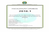 FISCALIZAÇÃO CREMESE 2016transparencia.cremese.org.br/.../fiscalizacoesm2016.pdf · 2017-06-22 · CONSELHO FEDERAL DE MEDICINA CONSELHO REGIONAL DE MEDICINA DO ESTADO DE SERGIPE