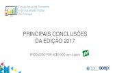 PRINCIPAIS CONCLUSÕES DA EDIÇÃO 2017 - DNPDFS/ESTUDO... · em portugal principais conclusÕes ... pelas empresas e pelo estado b2b+b2g, 2009-2025 fonte: idc ... 84% empresas com