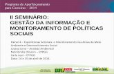 II SEMINÁRIO: GESTÃO DA INFORMAÇÃO E MONITORAMENTO …repositorio.enap.gov.br/bitstream/1/1040/2/Apresentação... · 2018-11-20 · Desenvolvimento Regional, Territorial Sustentável