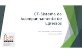CTE-GT-Sistema de Acompanhamento de Egressos - Suely ... · profissional –inclusÃo dos concluintes em 2013 e 2015. como o sistema online mostrou robustez e estabilidade acamos