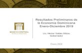 Resultados Preliminares de la Economía Dominicana Enero …€¦ · Estas medidas monetarias tuvieron un efecto multiplicador en el crédito bancario al sector privado, el cual aumentó