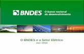 BNDES Palestra Institucional em Português · Operações do Setor Elétrico Aprovadas 2003 a 2014 (1º Semestre) R$ milhões Segmento Capacidade Instalada Projetos Financiamento