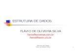 ESTRUTURA DE DADOSflavio/ed1/files/Ed1.pdf · Estrutura de Dados Flávio de Oliveira Silva 4 BIBLIOGRAFIA AMMERAAL, L. Programs and Data Structres in C. Essex: John Wiley & Sons,