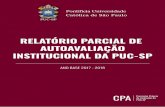 RELATÓRIO PARCIAL DE AUTOAVALIAÇÃO ......RELATÓRIO PARCIAL DE AUTOAVALIAÇÃO INSTITUCIONAL DA PUC-SP ANO BASE 2017 - 2018 CPA Comissão Própria de Avaliação da PUC-SP Pontifícia