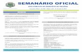 SEMANÁRIO OFICIAL · 2018-06-21 · Art. 1° - Regulamentar as FÉRIAS REGULARES pelos servidores muni-cipais através do Anexo deste Decreto, POP – Procedimento Operacional Padrão