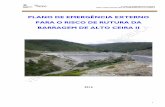 PLANO DE EMERGÊNCIA EXTERNO PARA O RISCO DE RUTURA DA BARRAGEM DE ALTO … CEIRAII_Versão... · 2016-12-27 · PARA O RISCO DE RUTURA DA BARRAGEM DE ALTO CEIRA II 12 Registo de