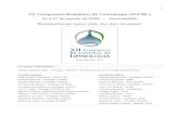 XII Congresso Brasileiro de Limnologia (XIICBL)1-10).pdf · Introdução A Sociedade Brasileira de Limnologia (SBL) promove a cada dois anos o Congresso Brasileiro de Limnologia (CBL).