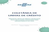 COLETÂNEA DE LINHAS DE CRÉDITO Sebrae/Artigos/20200807_… · Nesse documento estão descritas as principais linhas de crédito anunciadas até o dia da publicação dessa versão.