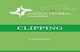 clipagem de 22 de março de 2016 - JFPB · HC pede que ministro Teori Zavascki decida sobre foro do ex-presidente Lula Chegou ao Supremo Tribunal Federal (STF) o Habeas Corpus (HC)