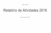 Sobrado da Abolição Relatório de Atividades 2016 · A atividade ‘Iguarias em CENA’ foi o projeto realizado em 2015, pela produção Iguarias de CASA,Conceição Ferreira, em