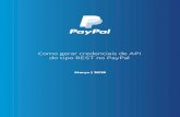 Como gerar credenciais de API do tipo REST no ... Como gerar credenciais de API do tipo REST no PayPal