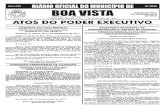 dom nº 3836 - boavista.rr.gov.br · Artur José Lima Cavalcante Filho ... Planejamento e Finanças - SEPF Márcio Vinicius de Souza Almeida Secretaria Municipal de Gestão Ambiental