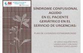 SÍNDROME CONFUSIONAL AGUDO EN EL PACIENTE GERIÁTRICO …€¦ · sÍndrome confusional agudo en el paciente geriÁtrico en el servicio de urgencias: plan de cuidados estandarizado