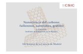 Nanociencia del carbono: fullerenos, nanotubos, grafeno · de una serie de nuevos materiales, descubiertos desde mediados de la década de los 80. 1985. 1991 ... válvula de vacío
