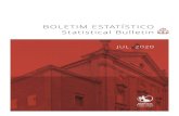 Boletim Estatístico de Julho de 2020 · informação mais fácil de interpretar e utilizar. Assim, para além de um conjunto de simplificações nos quadros das estatísticas monetárias