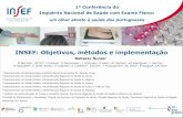 INSEF: Objetivos, métodos e implementação · 2018. 8. 9. · 1ª Conferência do Inquérito Nacional de Saúde com Exame Físico: um olhar atento à saúde dos portugueses INSEF: