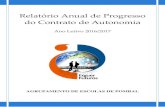 Relatório Anual de Progresso do Contrato de Autonomia€¦ · (1) Inclui todos os alunos do 1º ao 9º ano do ensino básico regular, curso de educação e formação e ensino vocacional,