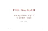 Aula exploratória – Cap. 23 UNICAMP – IFGWlabfisica.yolasite.com/.../AulaExp-03-cap23-halliday.pdfAula exploratória – Cap. 23 UNICAMP – IFGW F328 – 1S2014 1 F328 – 1S2014