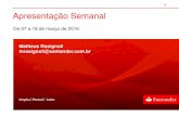 Presentación de PowerPoint - Santander Brasil...Balança Comercial Mensal (fev) US$ 32,59 bi US$ 50,75 bi US$ 63,29 bi Novos Empréstimos (fev) CNY 726 bi CNY 1.200 bi CNY 2.510 bi