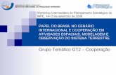 Grupo Temático GT2 – Cooperação€¦ · Workshop Intermediário do Planejamento Estratégico do INPE, 14-15 de setembro de 2006 PAPEL DO BRASIL NO CENÁRIO INTERNACIONAL E COOPERAÇÃO